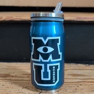 Disney Parks Monsters University Tumbler With Straw 10 Oz